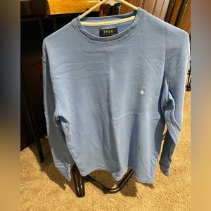 Light blue polo sweater